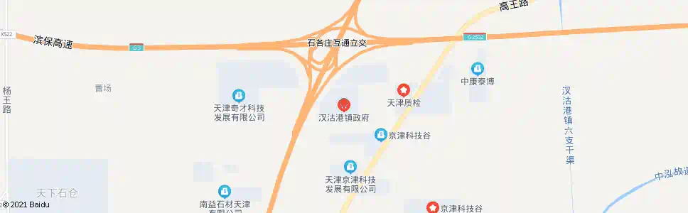天津汊沽港镇政府_公交站地图_天津公交_妙搜公交查询2025