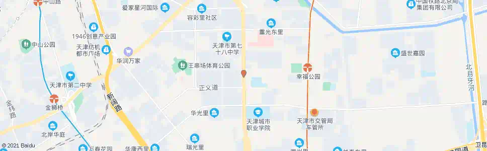 天津正义道_公交站地图_天津公交_妙搜公交查询2025