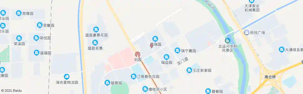 天津紫瑞园西门_公交站地图_天津公交_妙搜公交查询2025