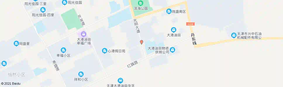 天津油田二中_公交站地图_天津公交_妙搜公交查询2025