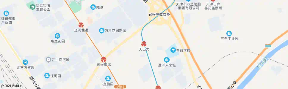 天津天士力站_公交站地图_天津公交_妙搜公交查询2025