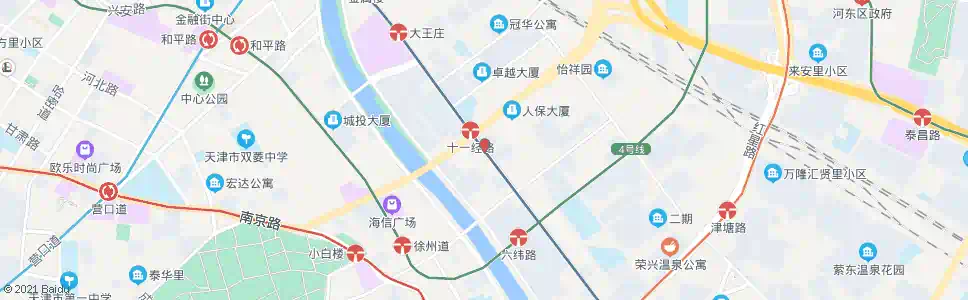 天津六纬路十二经路_公交站地图_天津公交_妙搜公交查询2025