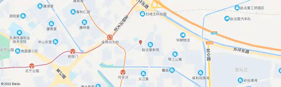 天津赵沽里_公交站地图_天津公交_妙搜公交查询2025