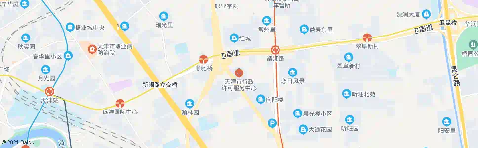 天津行政中心_公交站地图_天津公交_妙搜公交查询2025