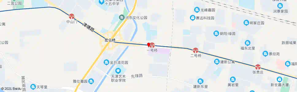 天津赛达一号桥_公交站地图_天津公交_妙搜公交查询2025