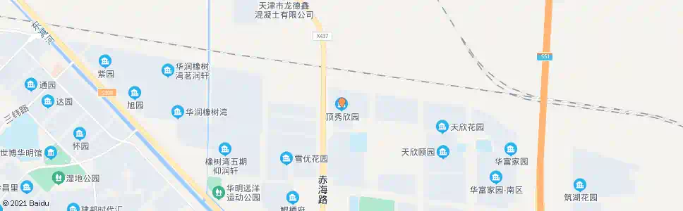 天津顶秀欣园_公交站地图_天津公交_妙搜公交查询2025