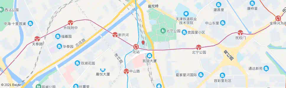 天津天化北门_公交站地图_天津公交_妙搜公交查询2025