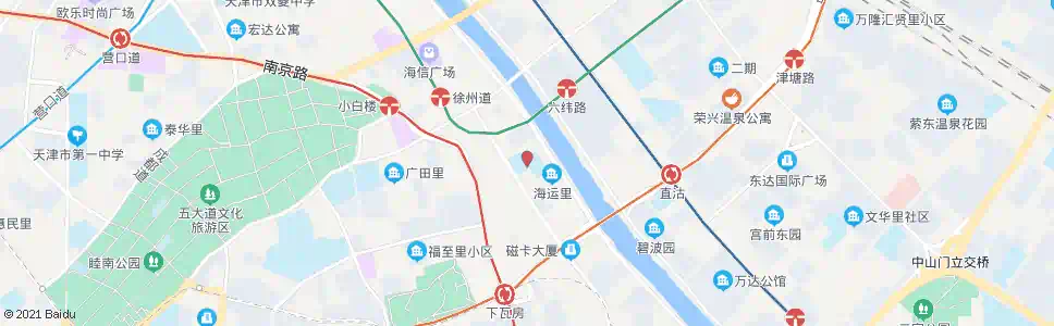 天津海河中学(解放南路)_公交站地图_天津公交_妙搜公交查询2025
