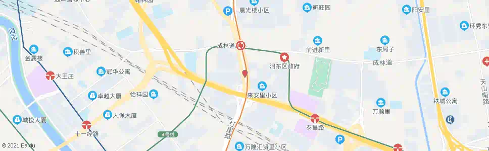 天津东风立交桥_公交站地图_天津公交_妙搜公交查询2025