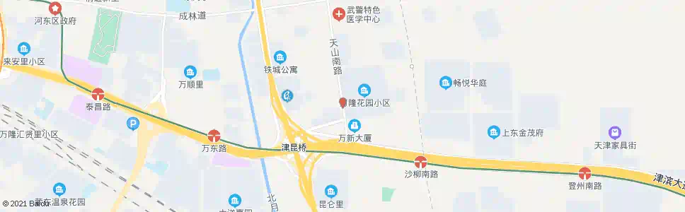 天津天山南路(南)_公交站地图_天津公交_妙搜公交查询2025