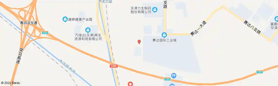 天津赛达国际城服务中心_公交站地图_天津公交_妙搜公交查询2025