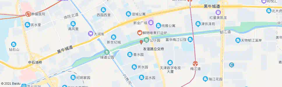 天津九华山路_公交站地图_天津公交_妙搜公交查询2025