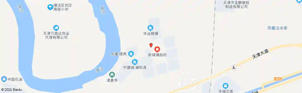 天津新城镇政府_公交站地图_天津公交_妙搜公交查询2025