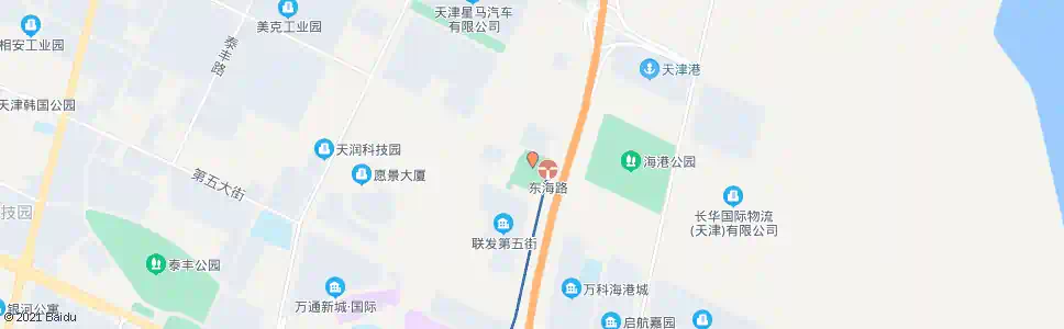 天津轻轨东海路公交站_公交站地图_天津公交_妙搜公交查询2025