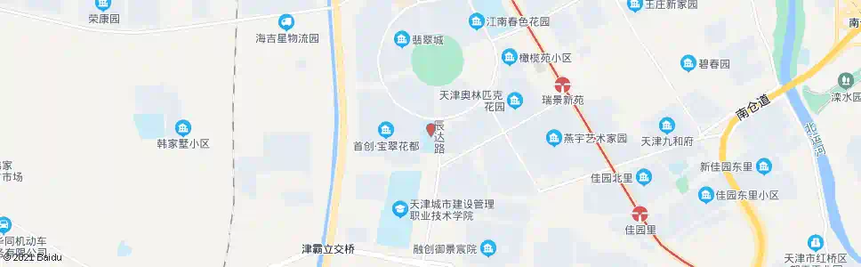 天津瑞景小学_公交站地图_天津公交_妙搜公交查询2025