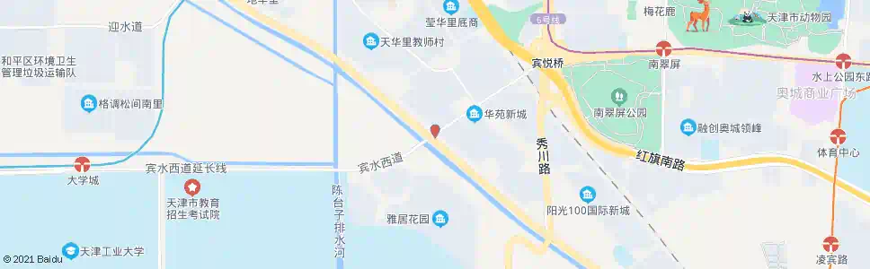 天津宾水道(宾水西道)_公交站地图_天津公交_妙搜公交查询2025