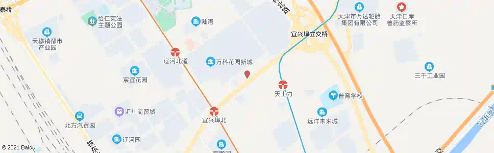 天津万科新城(普济河东道)_公交站地图_天津公交_妙搜公交查询2025