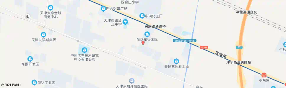 天津东谷国际_公交站地图_天津公交_妙搜公交查询2025