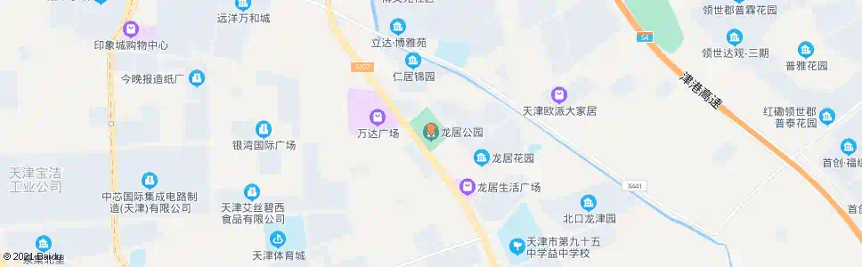 天津龙居公园_公交站地图_天津公交_妙搜公交查询2025