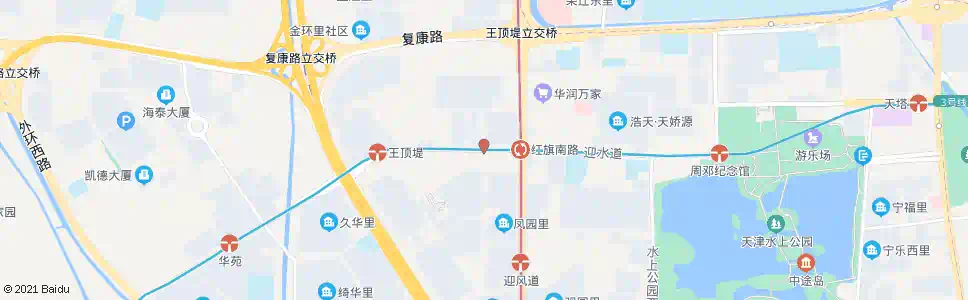 天津迎水西里_公交站地图_天津公交_妙搜公交查询2025