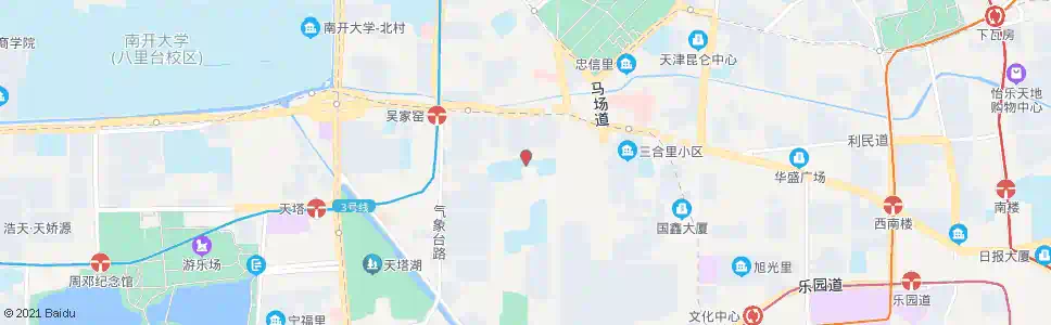 天津实验中学_公交站地图_天津公交_妙搜公交查询2025