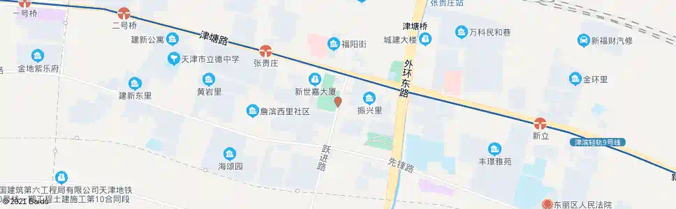 天津栖霞道_公交站地图_天津公交_妙搜公交查询2025
