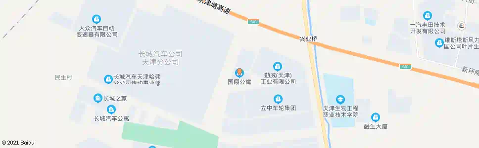 天津国翔公寓_公交站地图_天津公交_妙搜公交查询2025