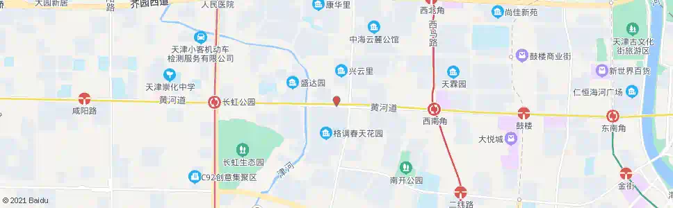 天津广开二马路_公交站地图_天津公交_妙搜公交查询2025