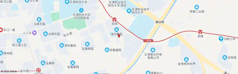 天津渌水道人人乐_公交站地图_天津公交_妙搜公交查询2025