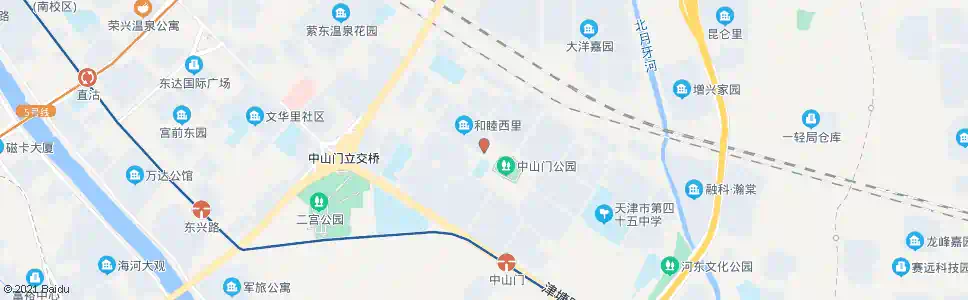 天津中心西道_公交站地图_天津公交_妙搜公交查询2025