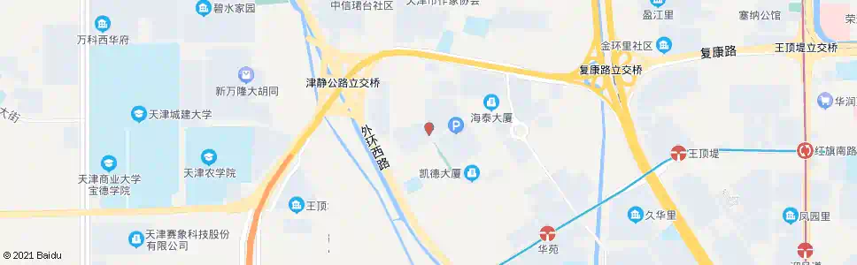 天津工华道_公交站地图_天津公交_妙搜公交查询2025