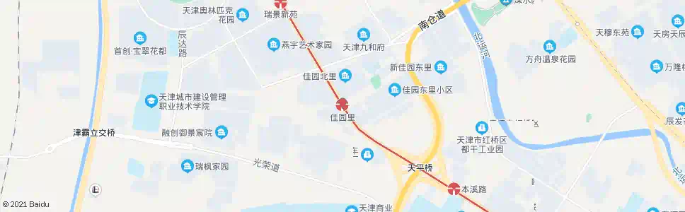 天津佳园新里_公交站地图_天津公交_妙搜公交查询2025