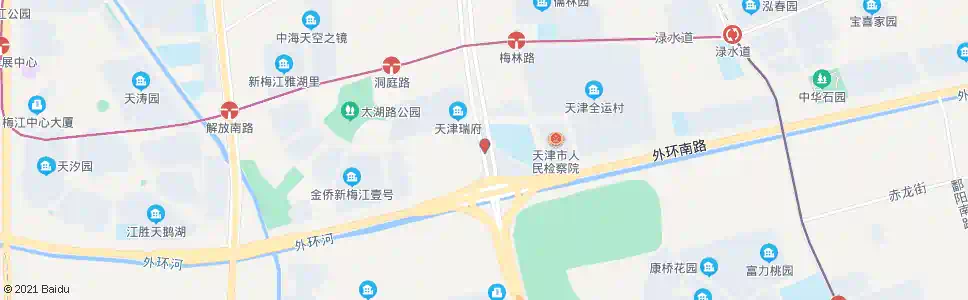 天津长泰园_公交站地图_天津公交_妙搜公交查询2025