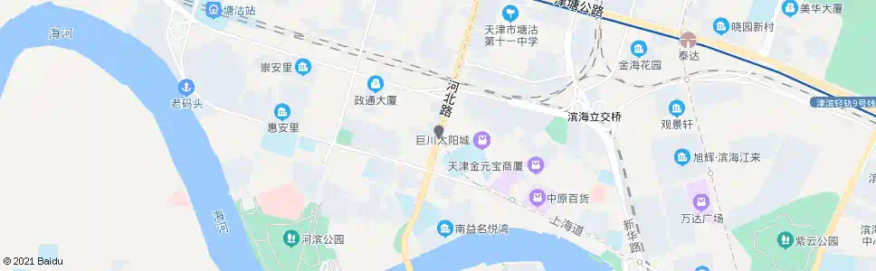 天津烟台道_公交站地图_天津公交_妙搜公交查询2025