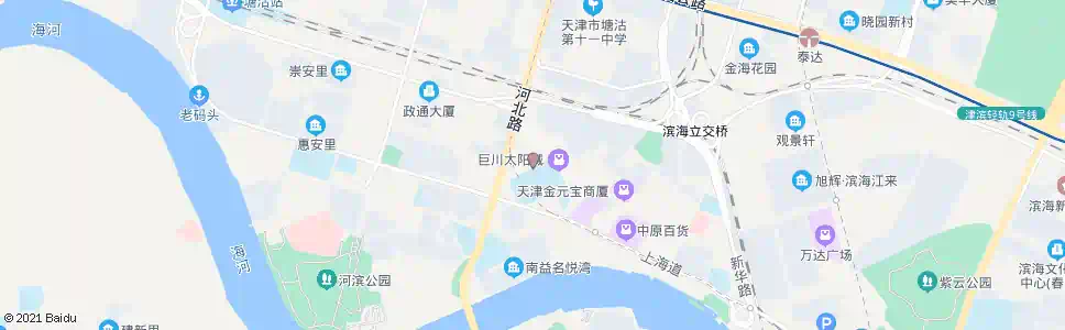 天津塘沽一中_公交站地图_天津公交_妙搜公交查询2025