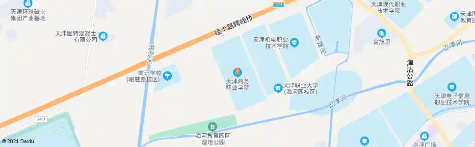 天津商务学院_公交站地图_天津公交_妙搜公交查询2025