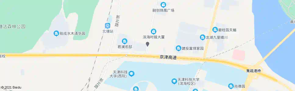 天津融创君澜_公交站地图_天津公交_妙搜公交查询2025