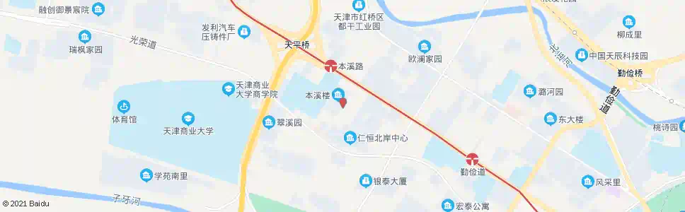 天津本溪楼_公交站地图_天津公交_妙搜公交查询2025