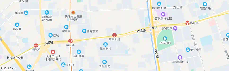 天津翠阜新村站_公交站地图_天津公交_妙搜公交查询2025