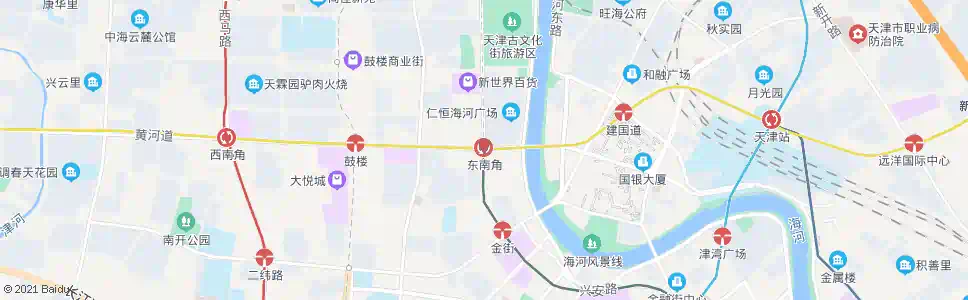 天津东南角站_公交站地图_天津公交_妙搜公交查询2025