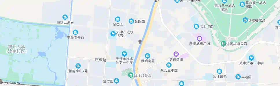 天津咸水沽一中_公交站地图_天津公交_妙搜公交查询2025
