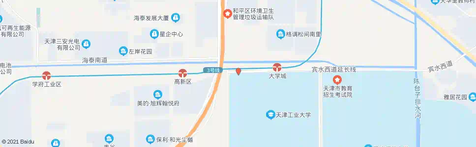 天津天津工业大学_公交站地图_天津公交_妙搜公交查询2025