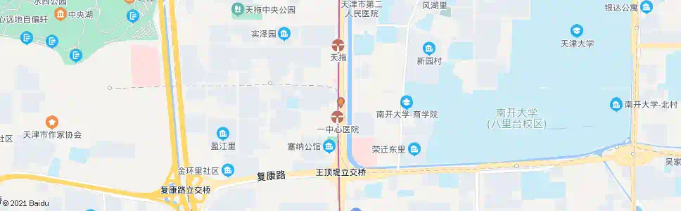 天津天拖大楼南(济兴医院)_公交站地图_天津公交_妙搜公交查询2025