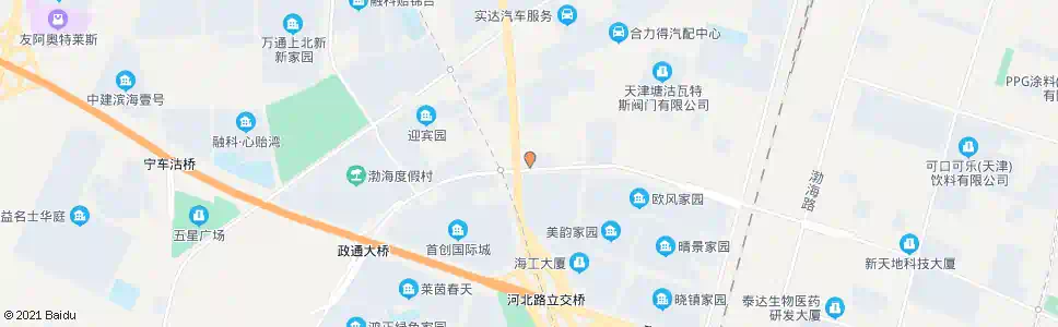 天津新北街办事处_公交站地图_天津公交_妙搜公交查询2025