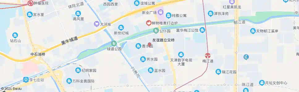 天津香水园_公交站地图_天津公交_妙搜公交查询2025