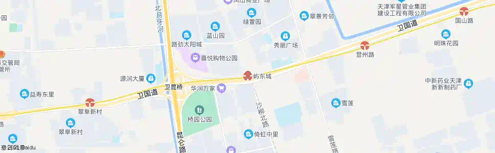 天津屿东城站_公交站地图_天津公交_妙搜公交查询2025