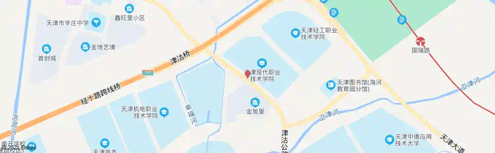 天津现代职业技术学院南门_公交站地图_天津公交_妙搜公交查询2025