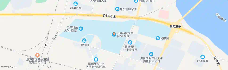 天津天津科技大学(天津科技大学泰达校区)_公交站地图_天津公交_妙搜公交查询2025