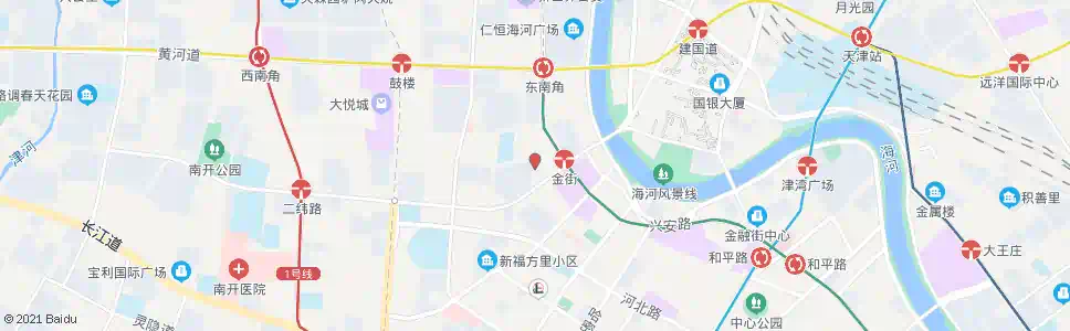 天津新华路百货大楼_公交站地图_天津公交_妙搜公交查询2025
