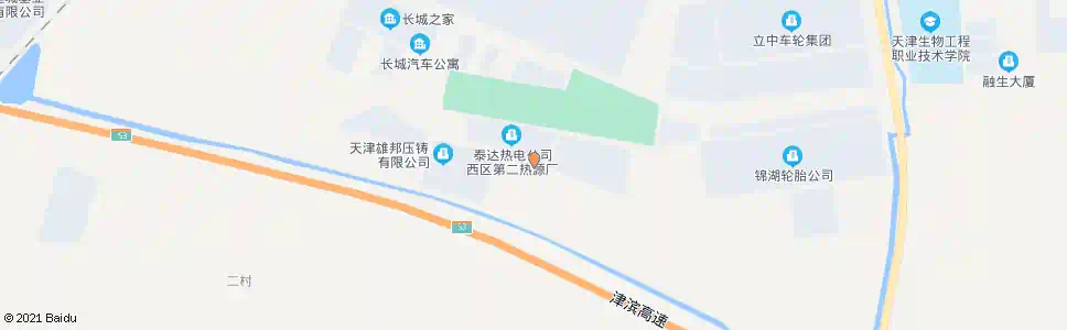 天津第二热源厂_公交站地图_天津公交_妙搜公交查询2025